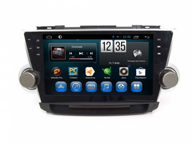 Штатная магнитола FarCar s210 Toyota Highlander (2007-2013) q035