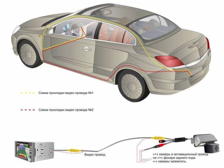 CCD штатная камера заднего вида с динамической разметкой AVIS Electronics AVS326CPR для MERCEDES GL X164 (2006-2012) / ML W164 (2005-2011) / R-CLASS W251 (2005-...) (#052)
